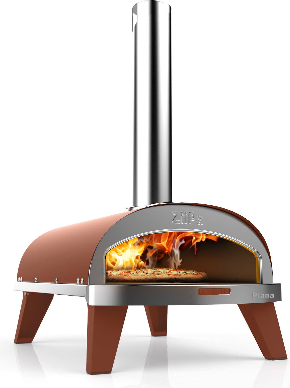 ZiiPa Starter Set Holz Pizza-Ofen Piana Terracotta