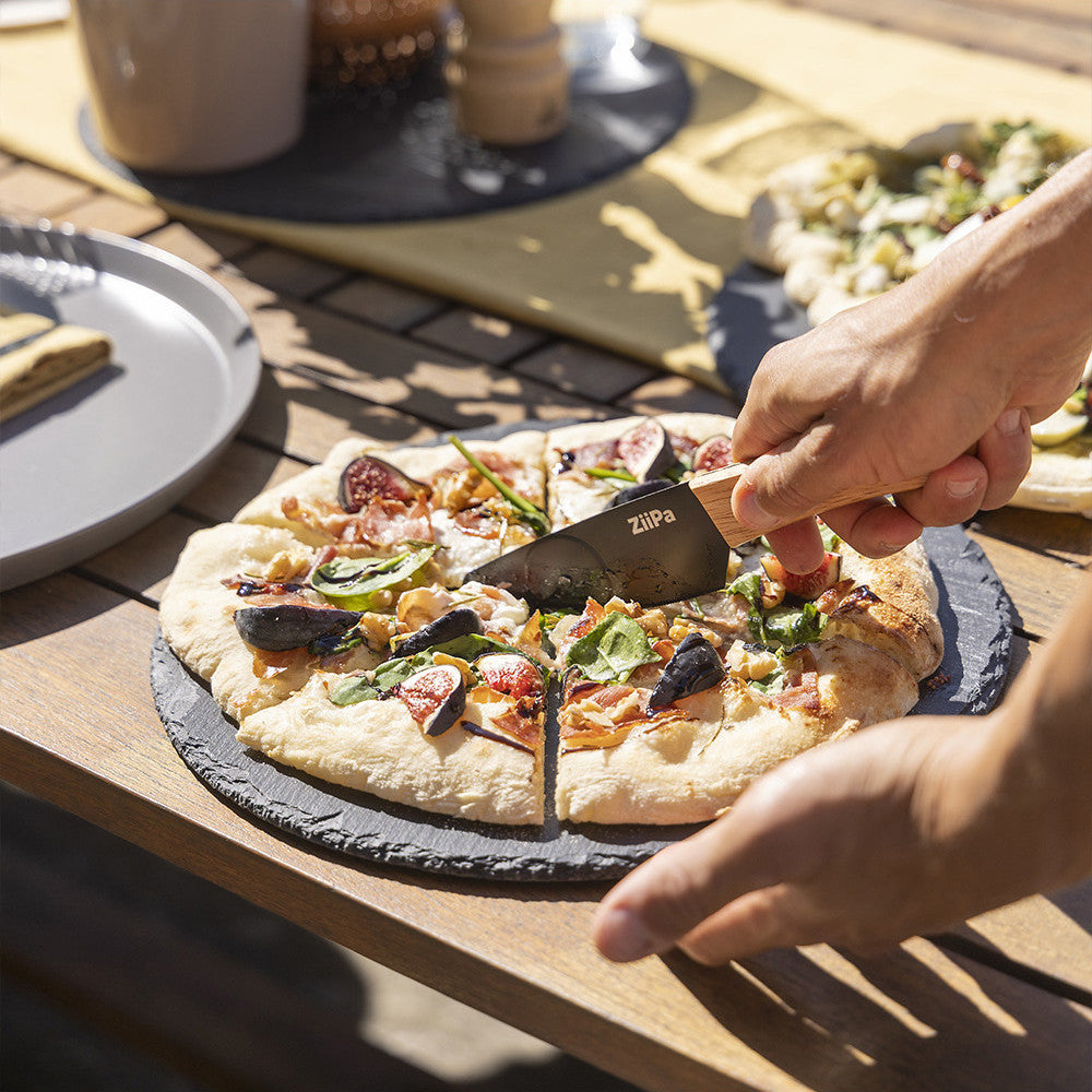 ZiiPa Pizzamesser mit Rolle- Aquino