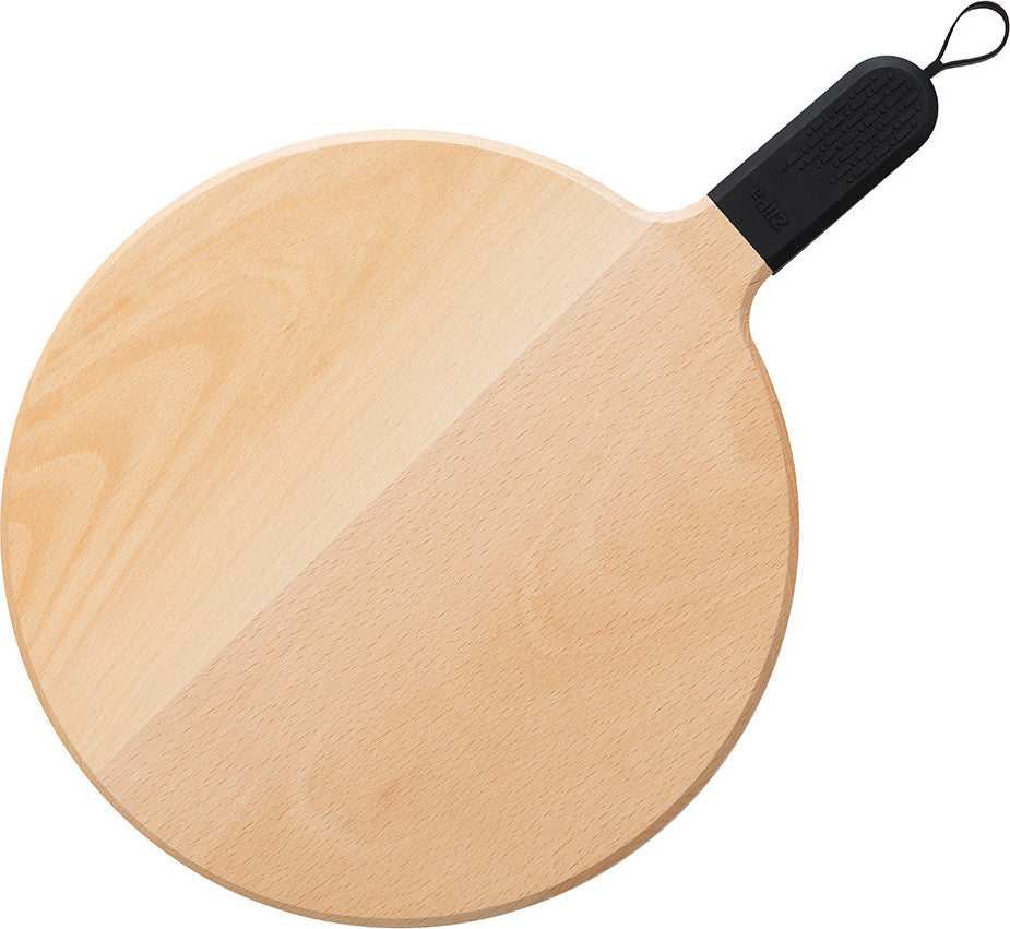 ZiiPa Pizzabrett mit Silikon Griff- Charbon