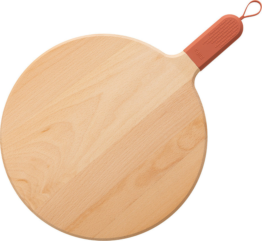 ZiiPa Pizzabrett aus Buche Sora Terracotta