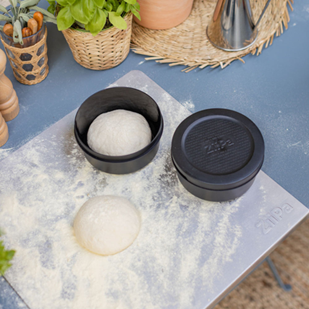 ZiiPa Spetina 6 Pizzateig-Boxen Charbon