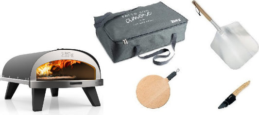 ZiiPa Pizzaiolo Set Pizzaofen Piana Gas Charbon