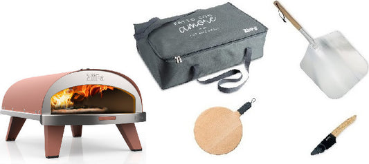 ZiiPa Pizzaiolo Set Pizzaofen Piana Gas Terracotta