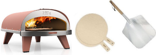 ZiiPa Starter Set Pizzaofen Piana Gas Terracotta