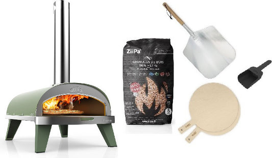 ZiiPa Starter Set Holz Pizza-Ofen Piana Eucalyptus