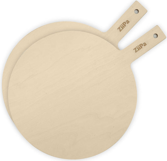 ZiiPa 2 Pizzabretter Rundes Pizzabrett Aus Holz